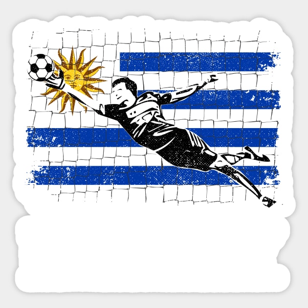 Uruguay Soccer Supporte Goalkeeper Shirt Sticker by zeno27